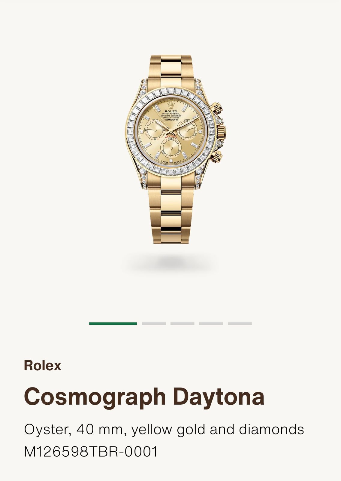 ROLEX DAYTONA AUTOMATIC YELLOW GOLDEN