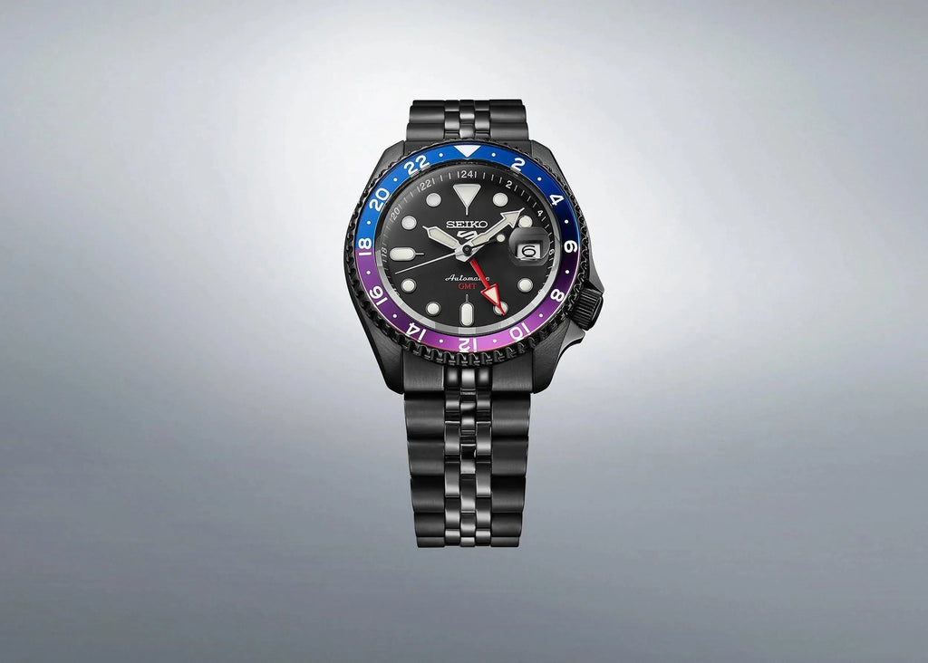 SEIKO GMT 5 SPORTS AUTOMATIC BLACK DIAL