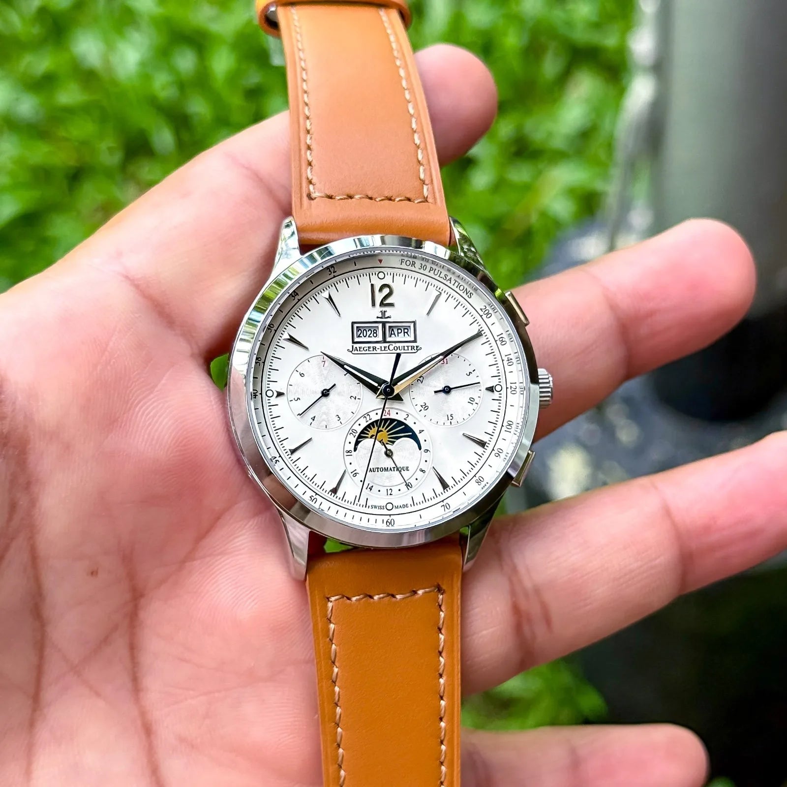 JAEGER LECOULTRE MASTER CONTROL AUTOMATIC WHITE DIAL