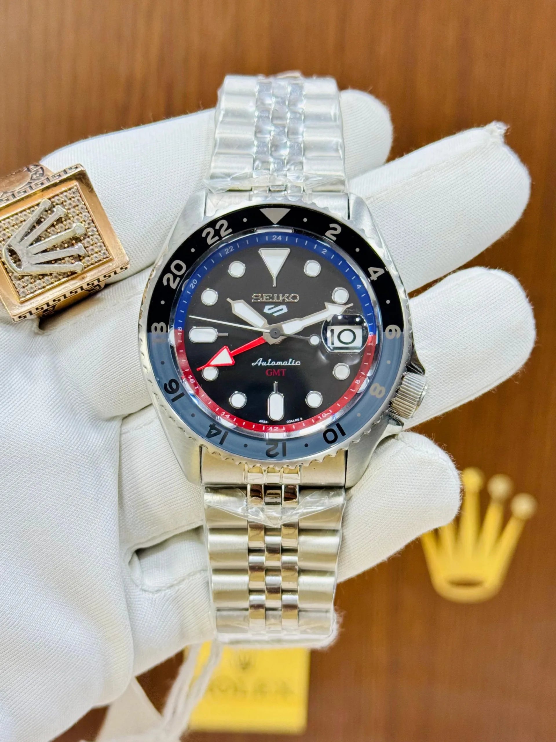 SEIKO BACK OPEN METAL AUTOMATIC CERAMIC BEZEL