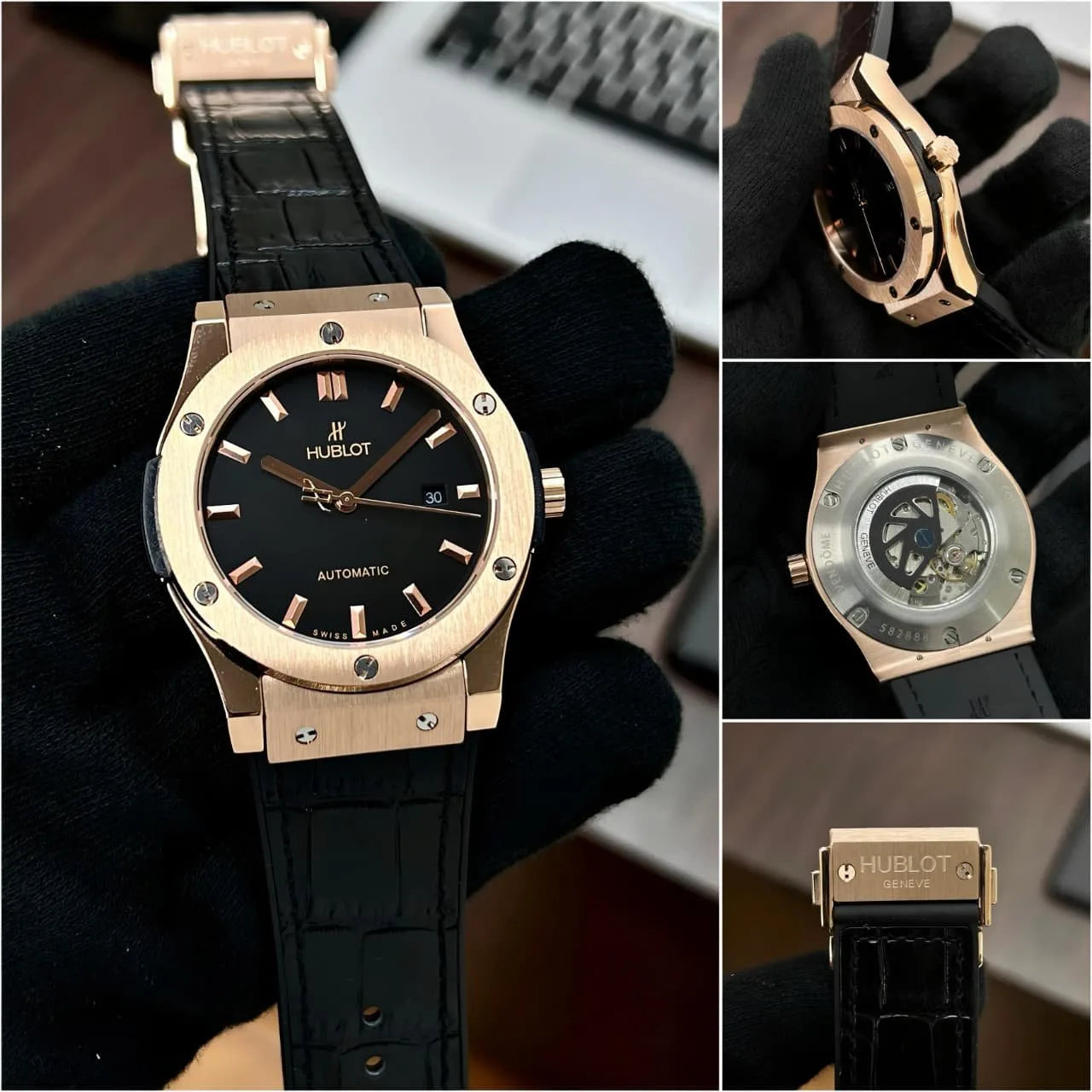 HUBLOT CLASSIC FUSION AUTOMATIC BLACK DIAL