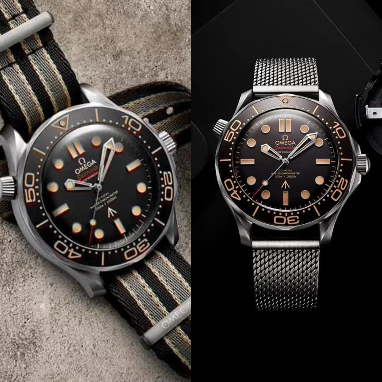 OMEGA SEAMASTER DIVER 7AA PREMIUM AUTOMATIC BLACK DIAL