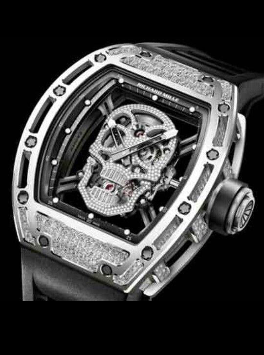 Richard Mille RM052 Skull White Diamond Semi ETA Machinery
