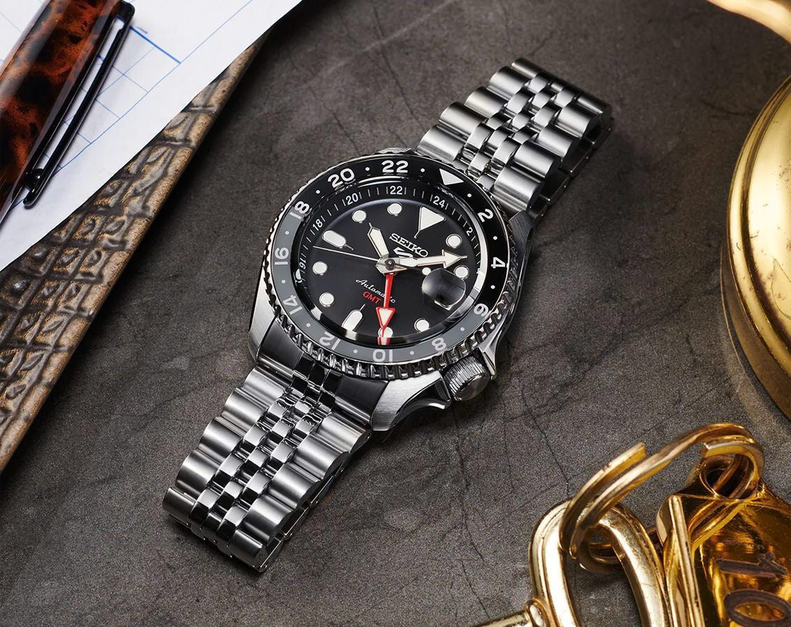 Seiko 5 Sports ‘Black Grape’ GMT SKX Re-Interpretation men’s Watch
